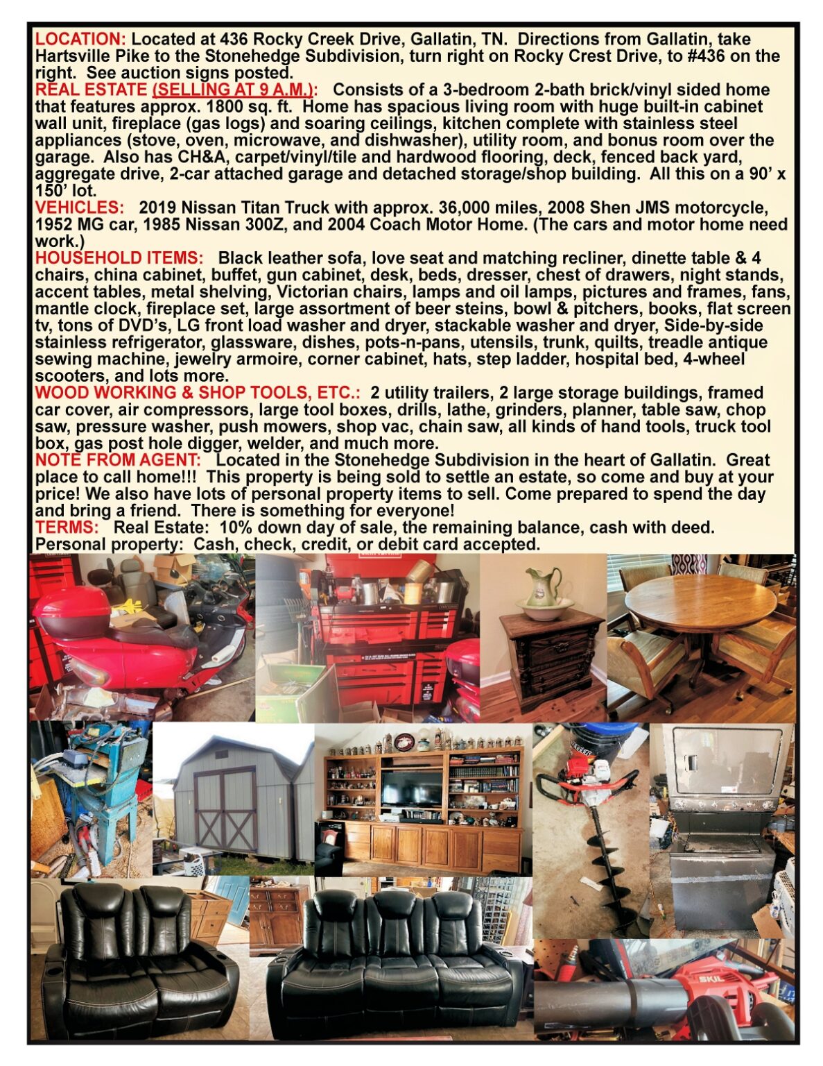 SUMNER COUNTY 436 ROCKY CREST DRIVE GALLATIN Gene Carman Real