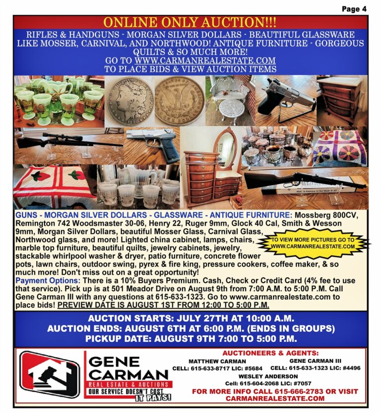 Auction Online Category Online Gene Carman Real Estate