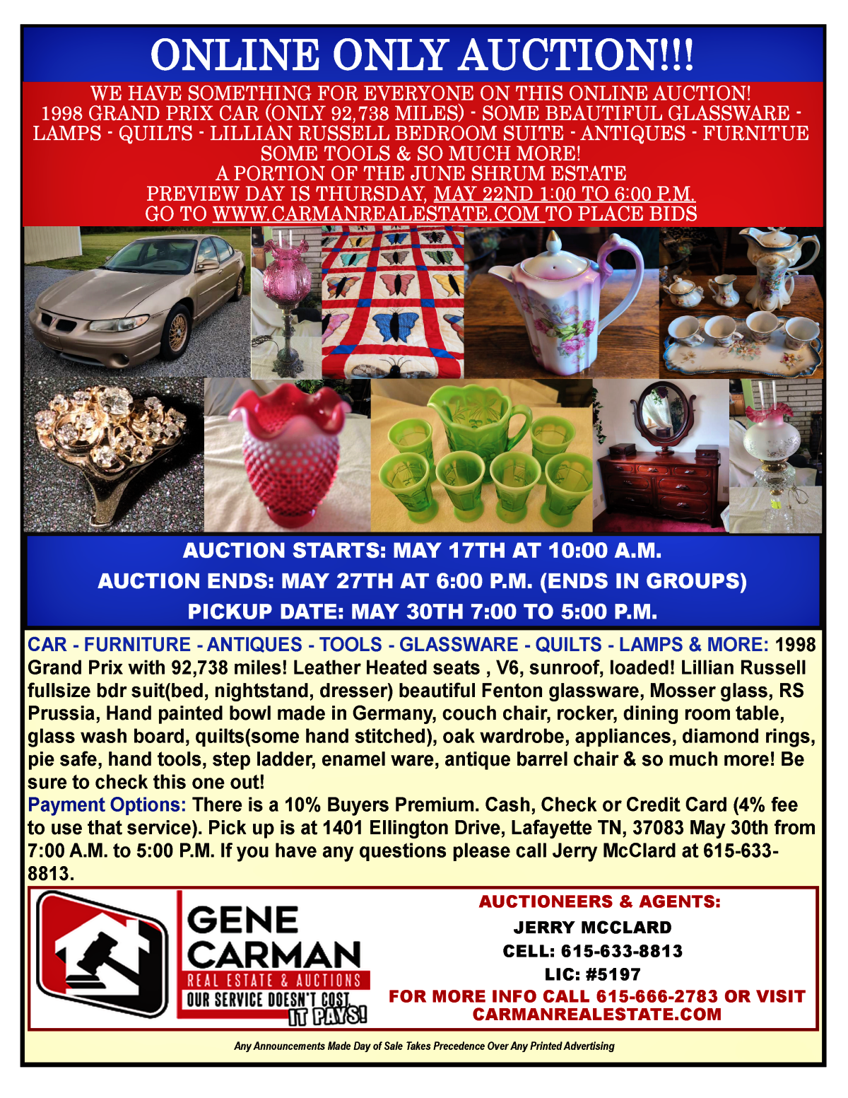 A Portion of The June Shrum Estate - Online Only Auction