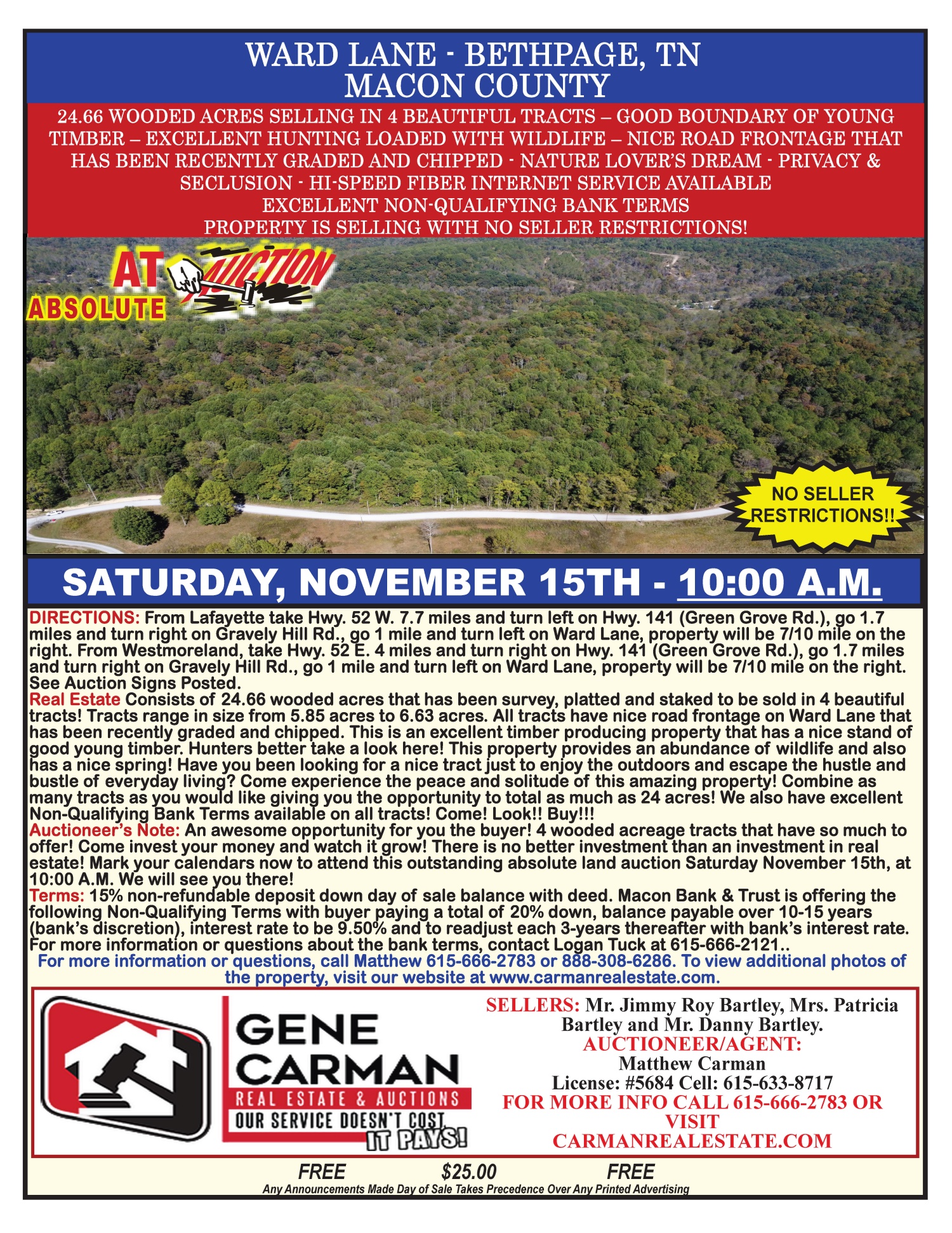 WARD LANE - BETHPAGE, TN - MACON COUNTY